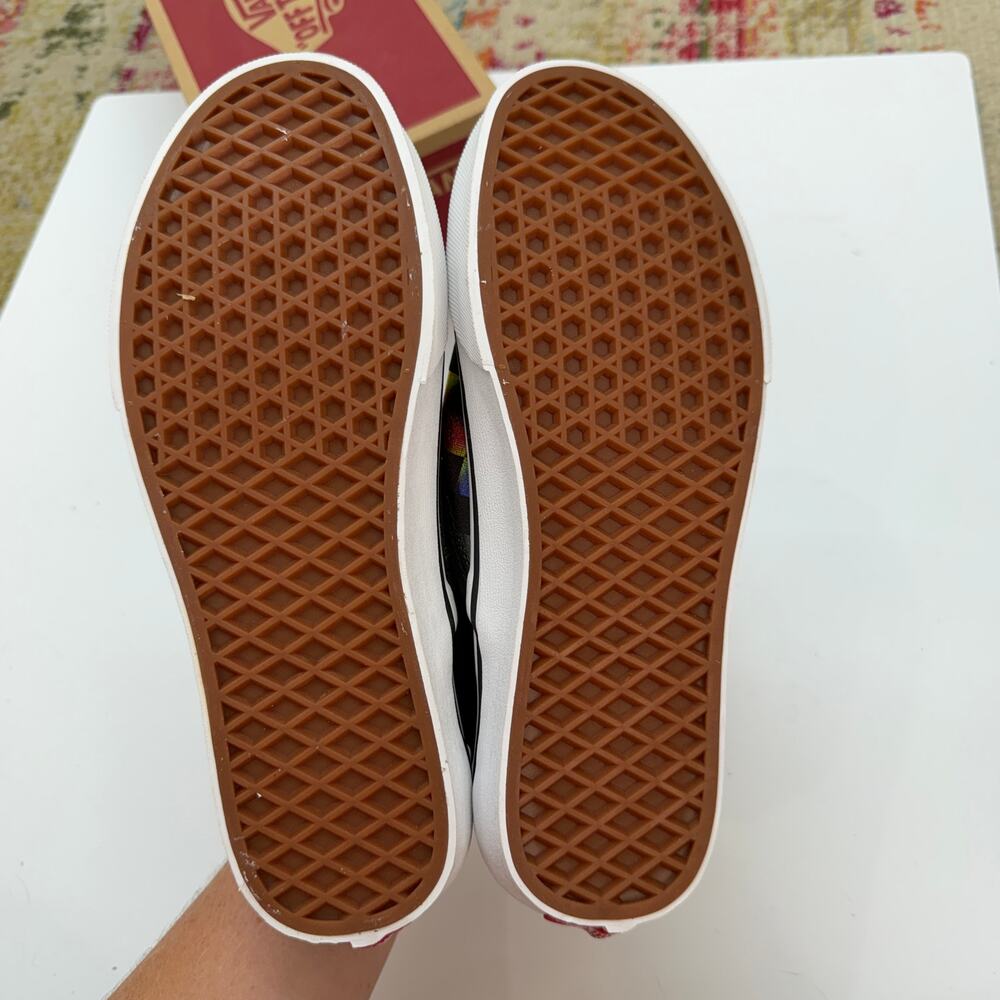 LIKE NEW VANS Classic Slip On Sneaker in Iridescent Check 9 - Picture 6 of 7